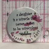 Camp Evergreen Daughter Day 2017  Button Pinback