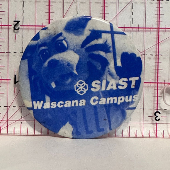 SIAST Wascana Campus Mascot  Button Pinback