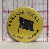 Baranof Tours Sitka Alaska  Button Pinback