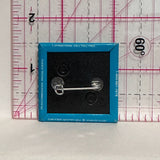 Calgary White Cowboy Hat  Button Pinback