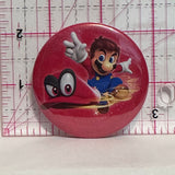 Mario Throwing his Hat Nintendo  Button Pinback