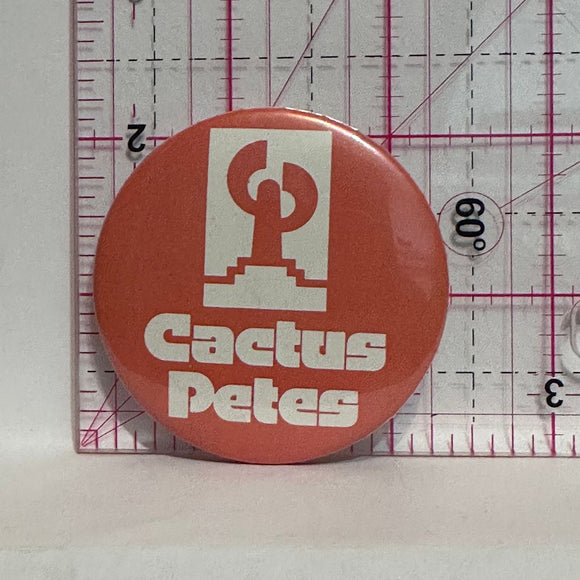 Cactus Petes Logo  Button Pinback