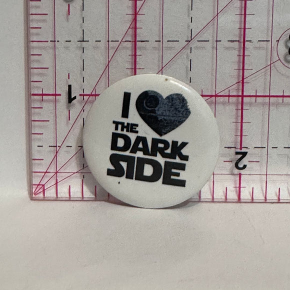 I Love Death Star Heart The Dark Side Star Ward  Button Pinback