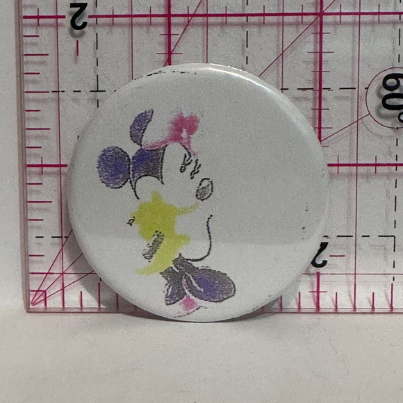 Minnie Mouse Disney Artwork  Button Pinback