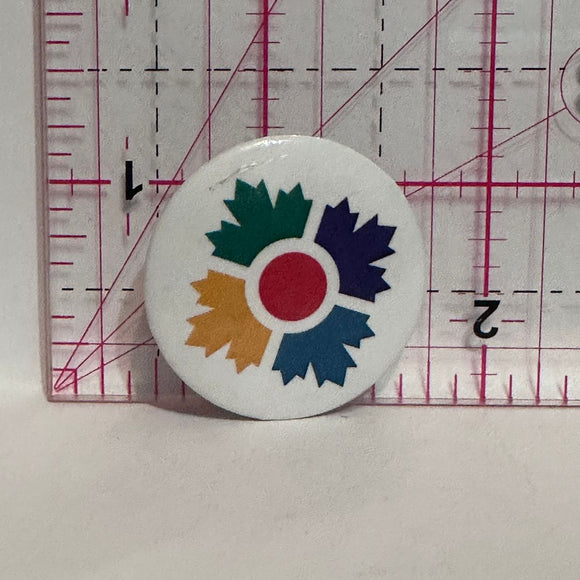 Canaidian Museum of Immigration Logo  Button Pinback