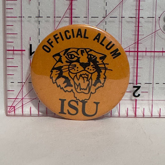 Offical Alum Tiger ISU  Button Pinback