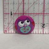 Owl Cartoon Hearts  Button Pinback