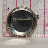 Bucky Says Think Fire Safety Beaver  Button Pinback