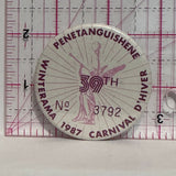 Winterama 1987 Carnival D'Hiver Penetanguishene 39th #3792  Button Pinback