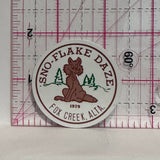 Sno-Flake Daze 1979 Fox Creek Alta Alberta  Button Pinback
