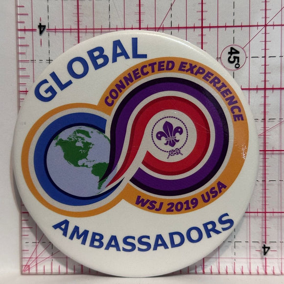 WSJ 2019 USA Global Ambassadors Connected Experience  Button Pinback