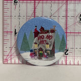 Ho HO HO Christmas Gingerbread House  Button Pinback
