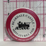 Beardale Castle Miniatureland Craigellachie BC Canada Train Engine  Button Pinback