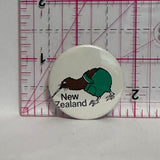 New Zealand Kiwi Bird Mascot  Button Pinback