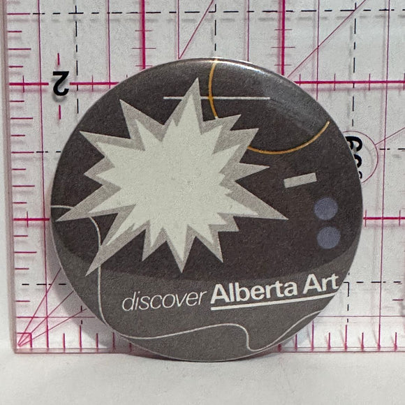 Discover Alberta Art  Button Pinback