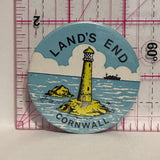 Land's End Cornwall Lighthouse  Button Pinback