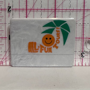All Fun Tours Logo  Button Pinback
