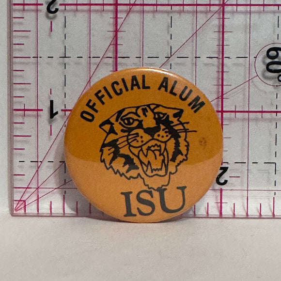 Offical Alum Tiger ISU  Button Pinback