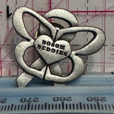 Bosom Buddies Butterfly Ribbon  Lapel Pin