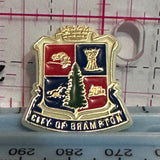 City of Brampton Ontario Crest Emblem  Lapel Pin