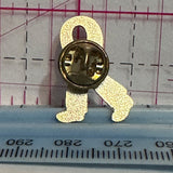 Pink Ribbon Running Shoes  Lapel Pin