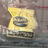 AAHA AGM-1992 75th Hockey  Lapel Pin