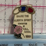 Share The Alberta Spirit !991 Edmonton SGL LARA  Lapel Pin