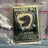 Roadeo '93 Jasper 10th Anniversary Beaver  Lapel Pin