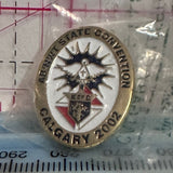 AB/NWT State Convention K of C Calgary 2002 Logo  Lapel Pin