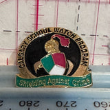 Shialding Against Crime Calgary School Watch Program Logo  Lapel Pin