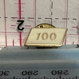 100  Lapel Pin