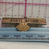 Bodil McCue Logo  Lapel Pin