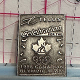 1998 Canadian Olympic Team Telus Sponsor  Lapel Pin