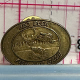 Red Deer Fish and Game Logo  Lapel Pin