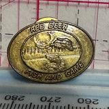 Red Deer Fish and Game Logo  Lapel Pin