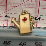 Watering Can Canada Maple Leaf  Lapel Pin