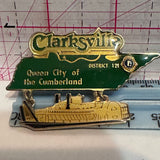 Clarksville Lions Club District 121 River Paddle Boat  Lapel Pin