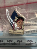 Medicine Hat Alberta Native Chief  Lapel Pin