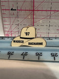 Wadeco Ducharme '97 White Cowboy Hat  Lapel Pin