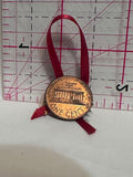 One Cent Penny Red Ribbon  Lapel Pin