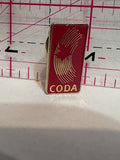 CODA Canada Maple Leaf Logo  Lapel Pin