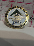 Buck For Wildlife 1998 25th Anniversary Albeta Conservation Association  Lapel Pin
