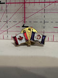 Husky Oil Canada Friendship Flags  Lapel Pin