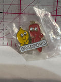 Bradford Ontario Onion Carrot Mascots  Lapel Pin