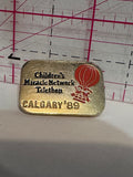 Children's Miracle Network Telethon Calgary '89  Lapel Pin