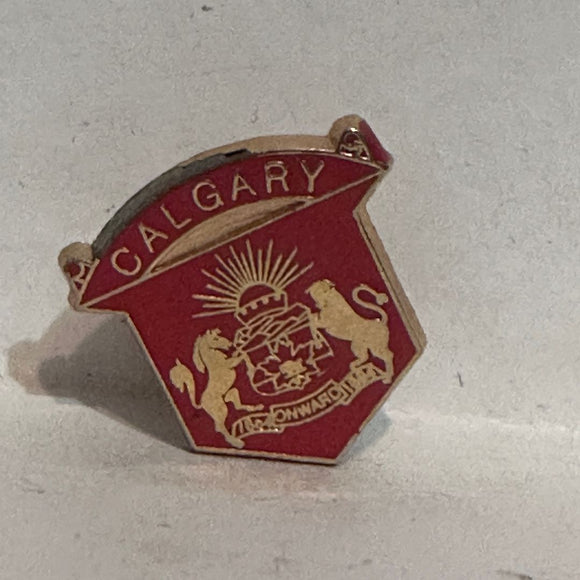 Calgary Coat of Arms Alberta City  Lapel Pin