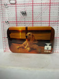 Mira Golden Dog Sunset Lake  Button Pinback