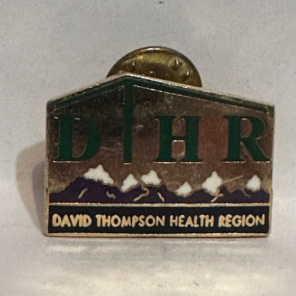 DTHR David Thompsoon Health Region Logo  Lapel Pin