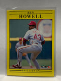 # 400 Ken Howell  Philadelphia Phillies 1991 Fleer Baseball card
