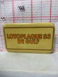 Loto plaque 83 de Gulf  Button Pinback